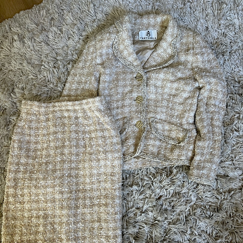 Tweed Skirt and Jacket Set